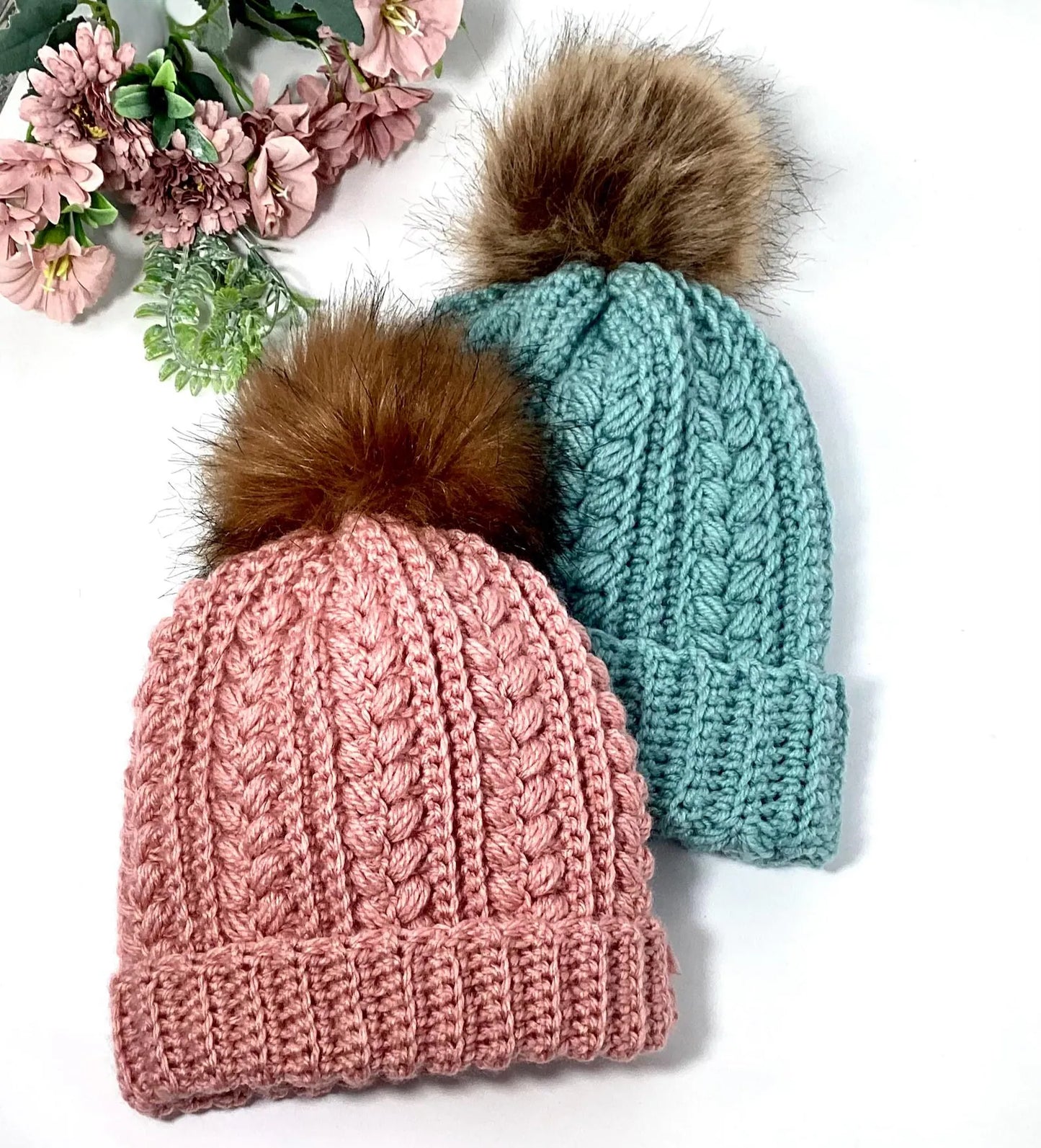 Beanie Fingerless Gloves and Ear Warmer Crochet Pattern