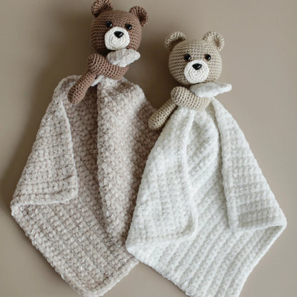Bear Plush Security Blanket Comforter Crochet Pattern