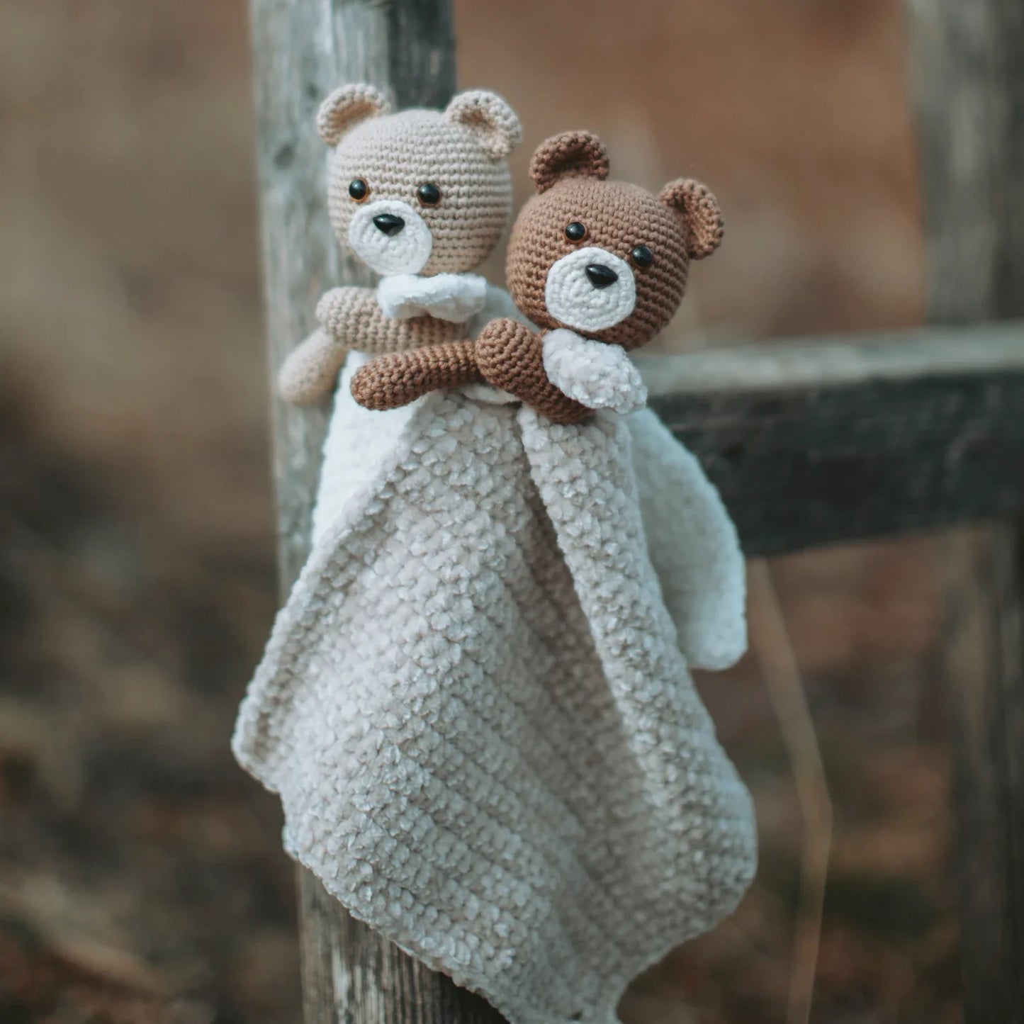 Bear Plush Security Blanket Comforter Crochet Pattern