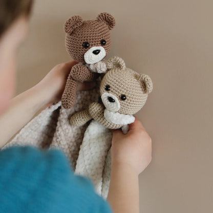 Bear Plush Security Blanket Comforter Crochet Pattern