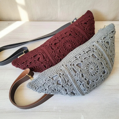 Boho Granny Square Crossbody Bag Crochet Pattern