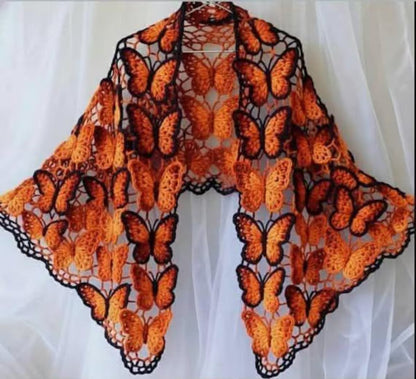 Butterfly Shawl Motif Crochet Pattern