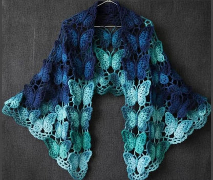 Butterfly Shawl Motif Crochet Pattern