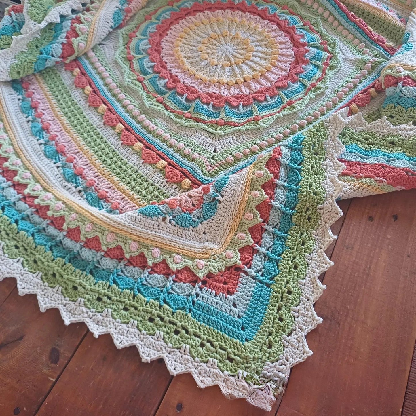 Whispers of Color Afghan Blanket Crochet Pattern