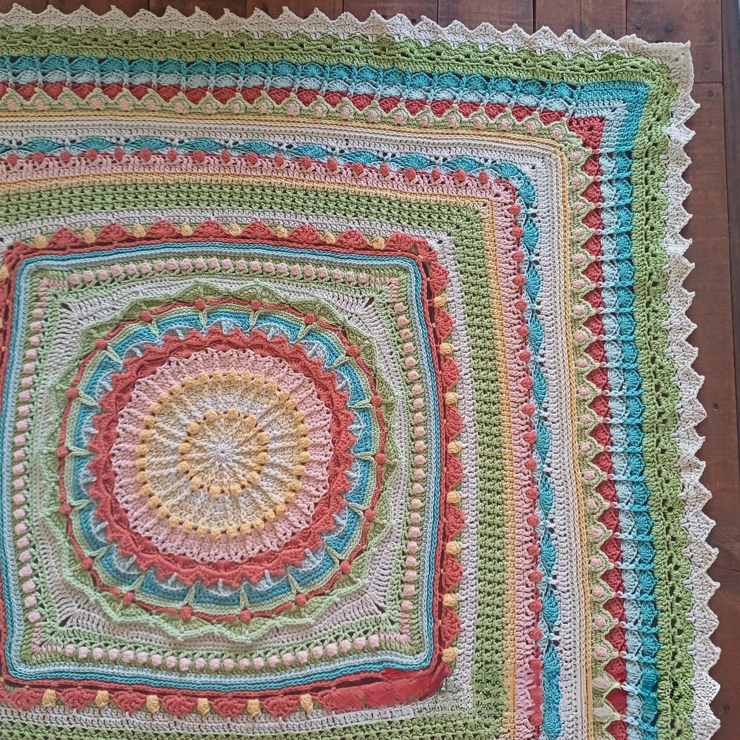 Whispers of Color Afghan Blanket Crochet Pattern