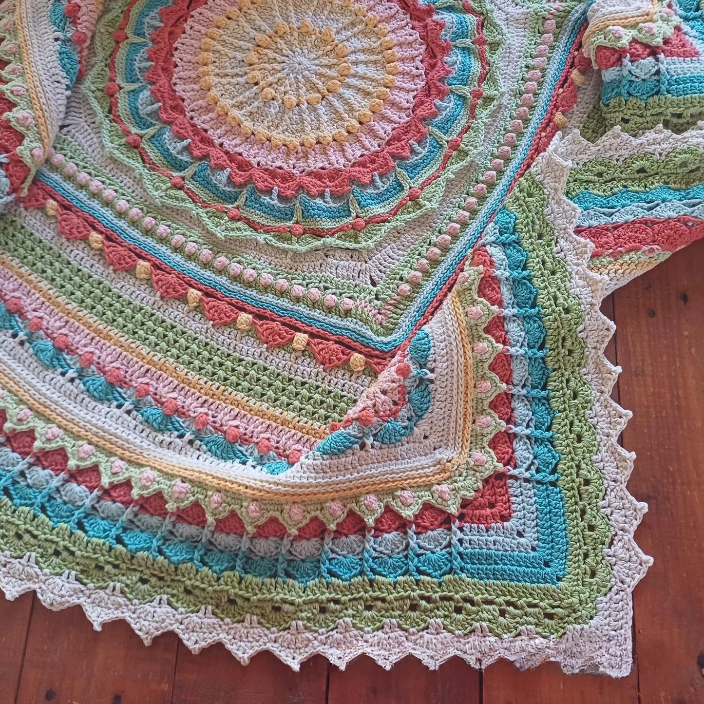 Whispers of Color Afghan Blanket Crochet Pattern