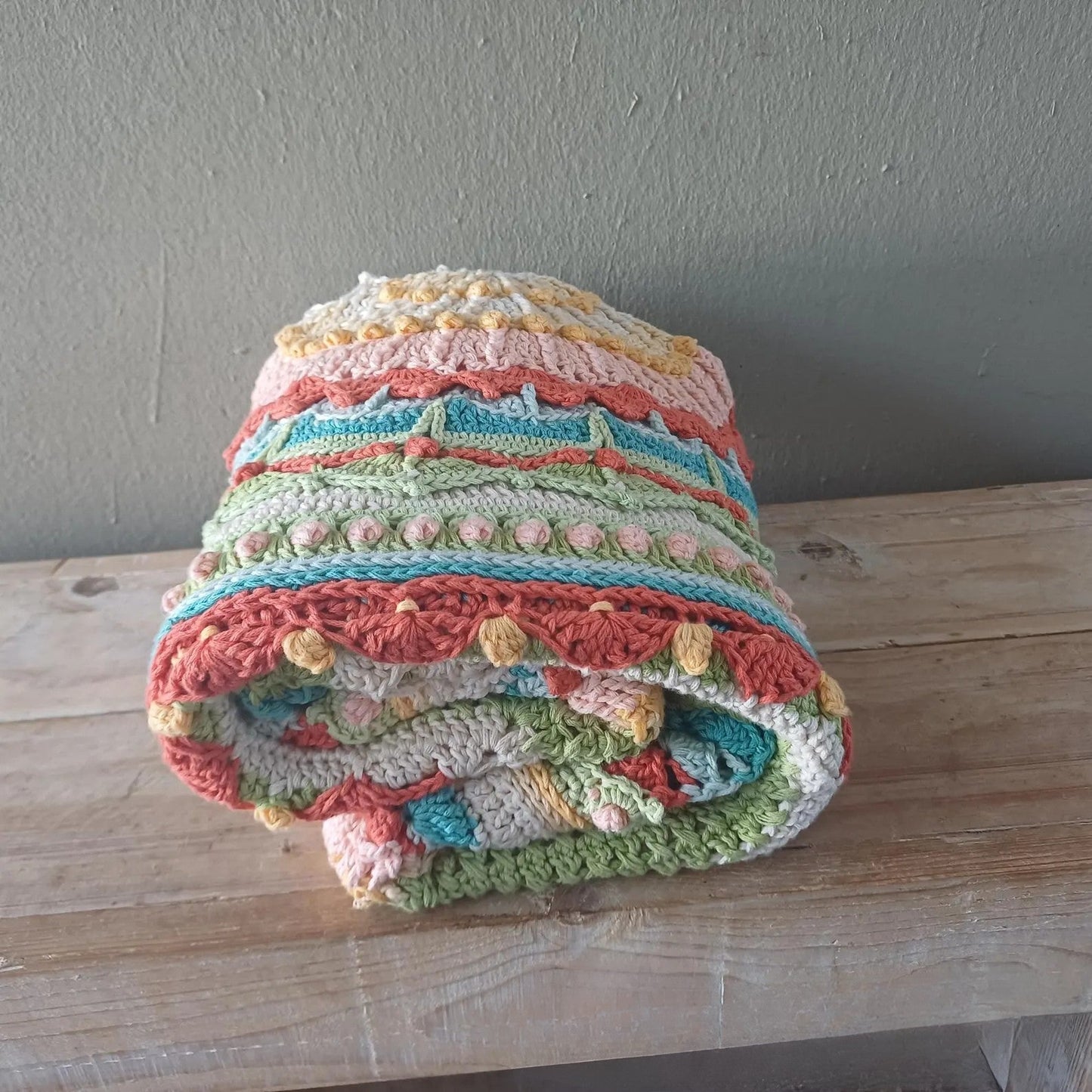 Whispers of Color Afghan Blanket Crochet Pattern