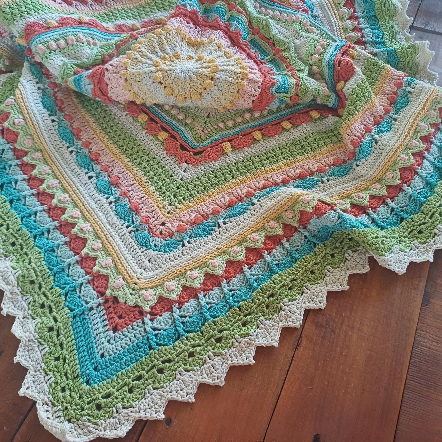 Whispers of Color Afghan Blanket Crochet Pattern