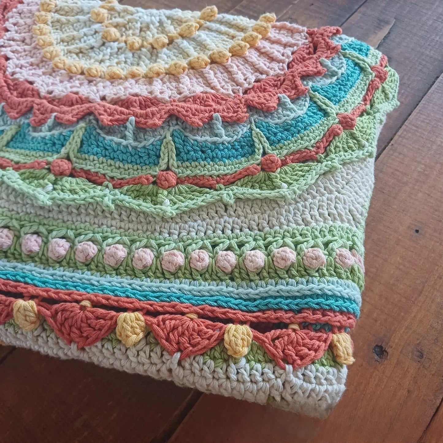 Whispers of Color Afghan Blanket Crochet Pattern