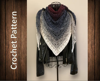 Triangular Scarf Chalastre Pattern