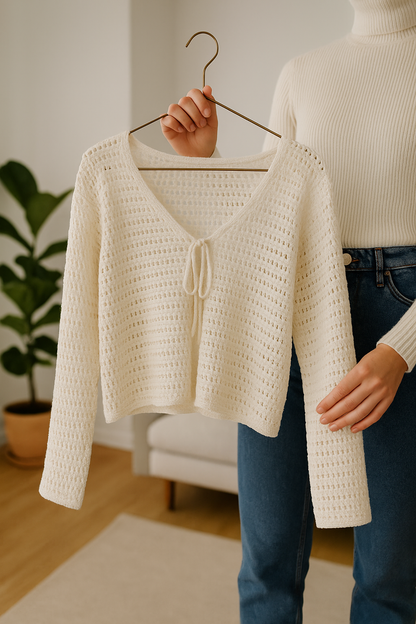 Cotton Cardi crochet pattern