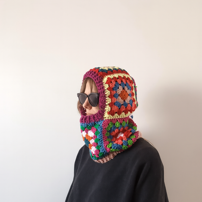Granny Square Balaclava Crochet Pattern