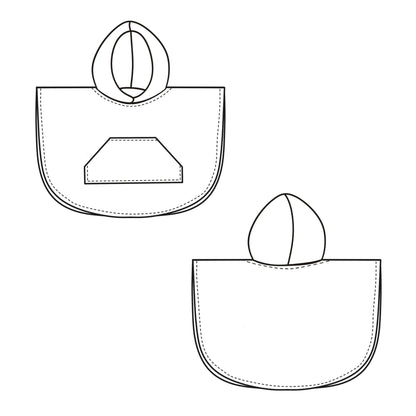 Children’s Hooded Beach or Bath Poncho Sewing Pattern
