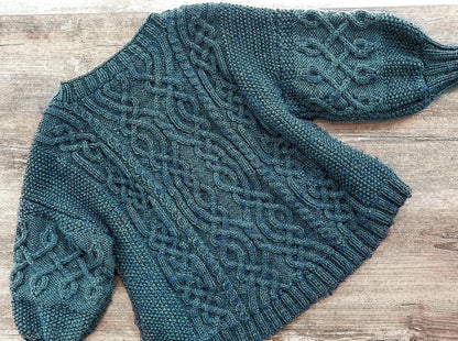 Classic Aran Knitted Jumper Pattern