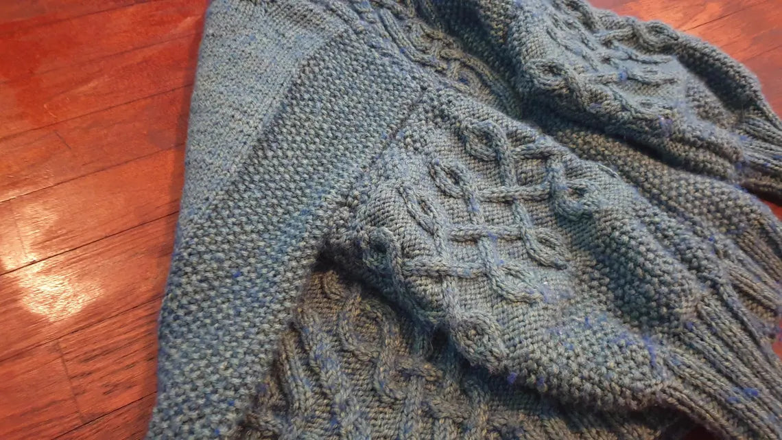 Classic Aran Knitted Jumper Pattern