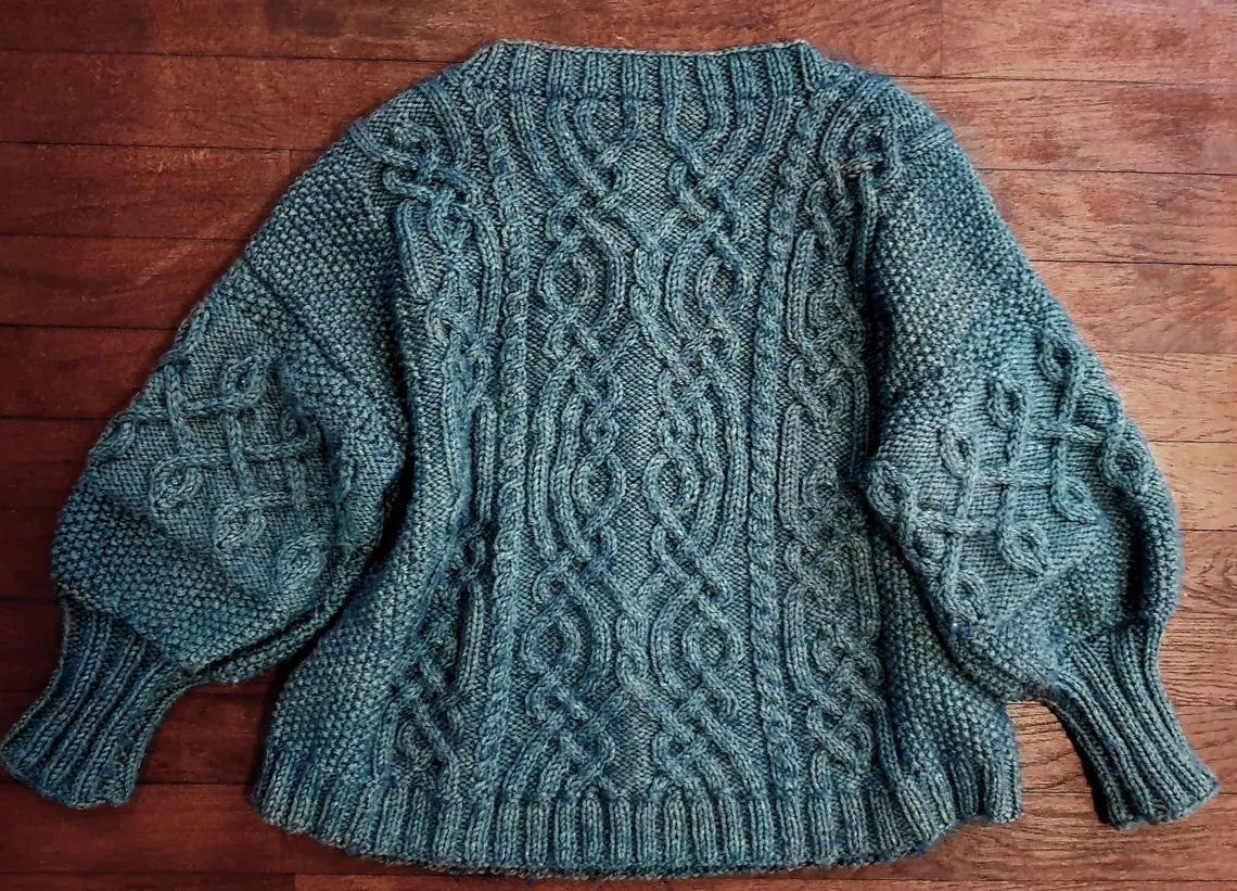 Classic Aran Knitted Jumper Pattern