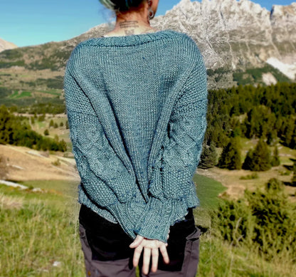 Classic Aran Knitted Jumper Pattern