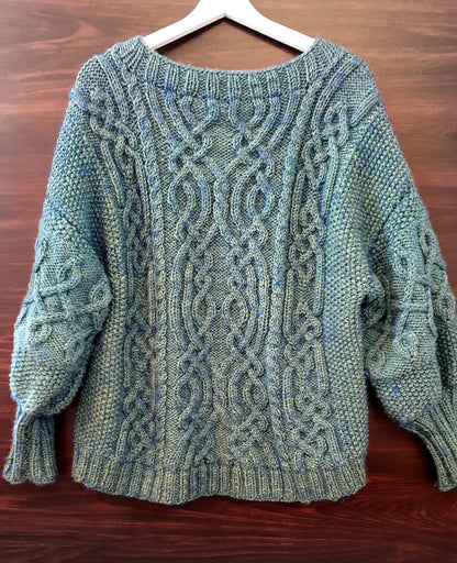 Classic Aran Knitted Jumper Pattern
