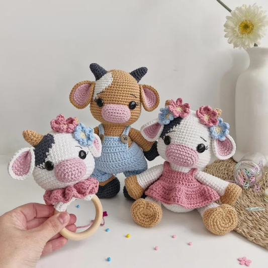 Lola Cow Set Amigurumi Doll Crochet Pattern
