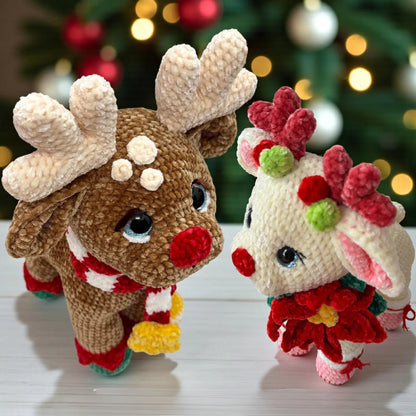 Couple Reindeer Crochet Pattern