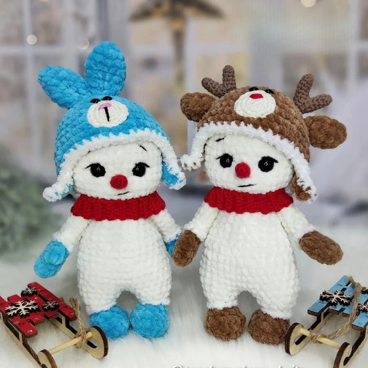 Snowmen Plush Crochet Pattern