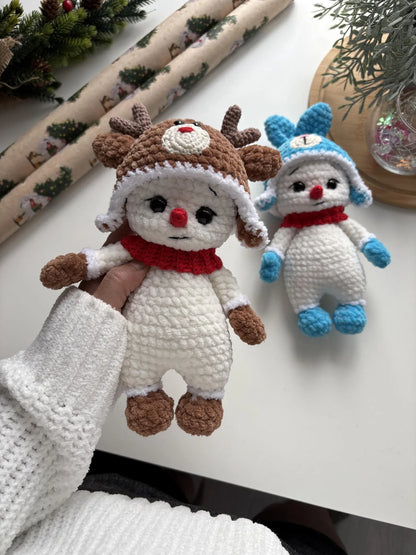 Snowmen Plush Crochet Pattern