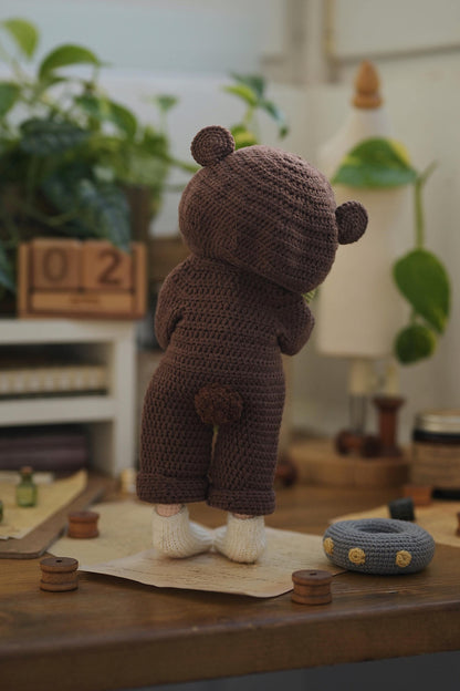 Cute Senya Doll with Little teddy pajamas Crochet Pattern
