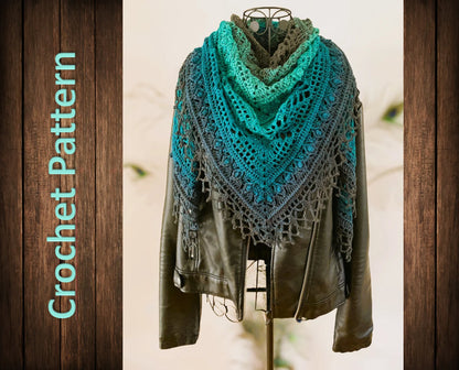 Triangular Scarf Leukone Pattern