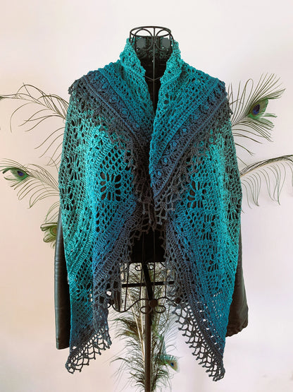 Triangular Scarf Leukone Pattern