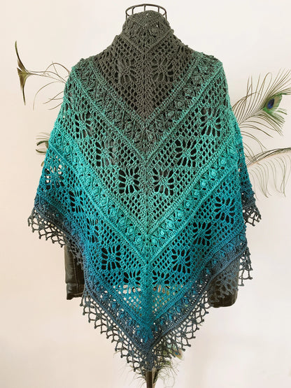 Triangular Scarf Leukone Pattern
