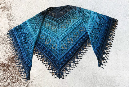 Triangular Scarf Leukone Pattern