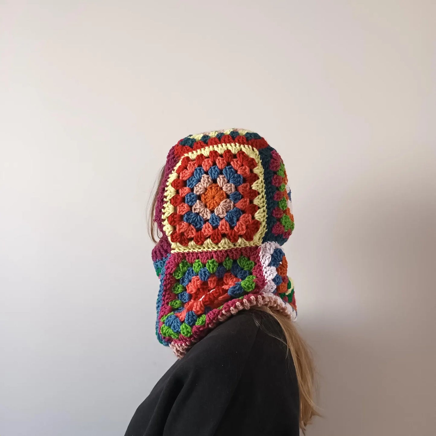 Granny Square Balaclava Crochet Pattern