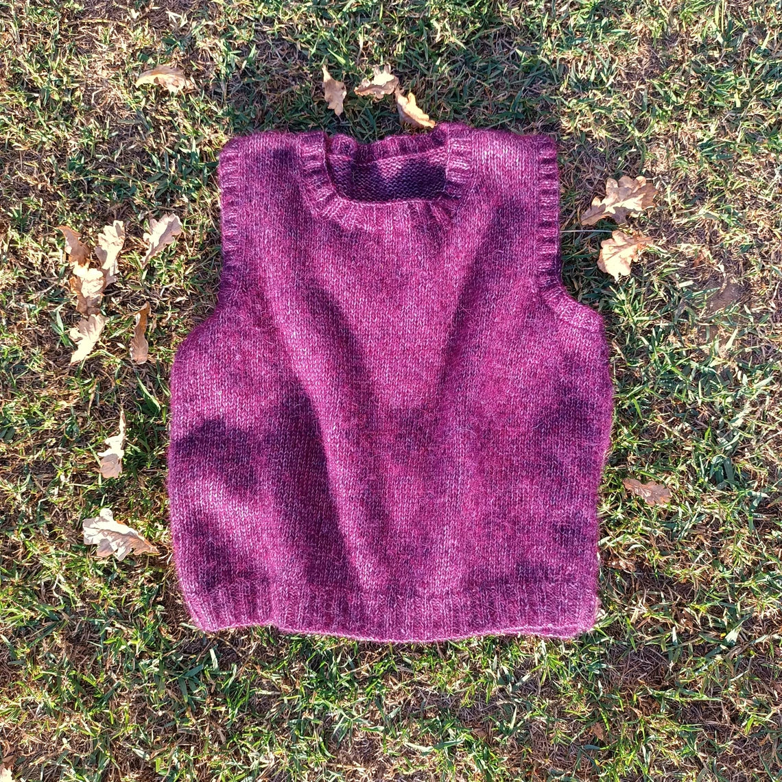 Easy Bottom-Up Slipover Knitting Pattern