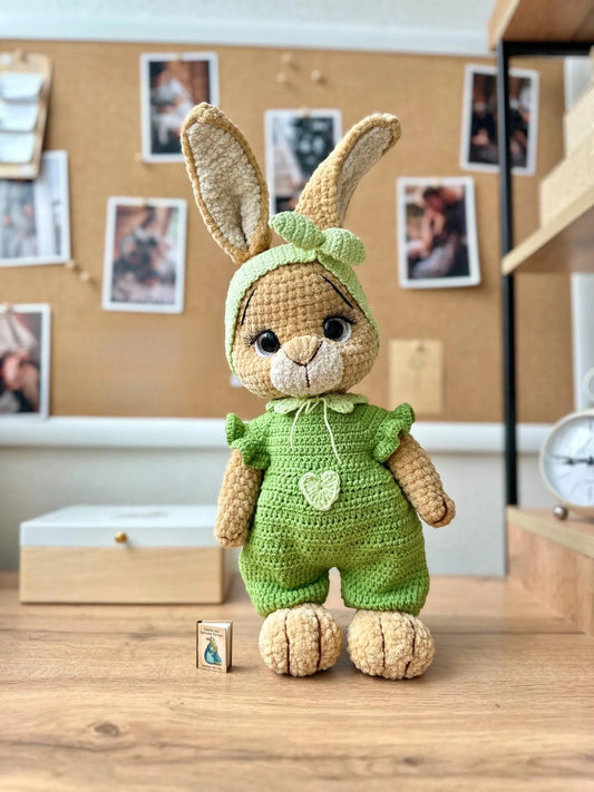 Easy Bunny with Jumpsuit Crochet Pattern