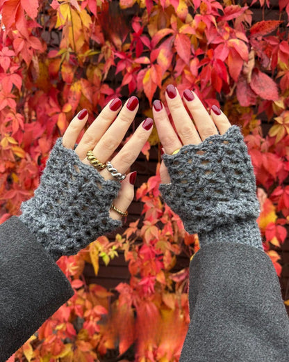 Fingerless Handwarmers Crochet Pattern