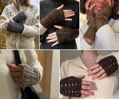 Fingerless Handwarmers Crochet Pattern