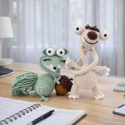Funny Sloth & Squirrel Crochet Pattern