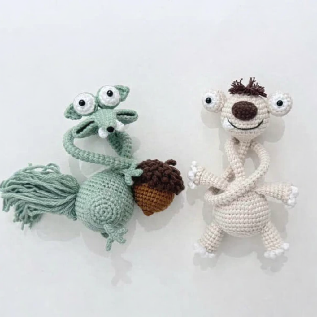 Funny Sloth & Squirrel Crochet Pattern