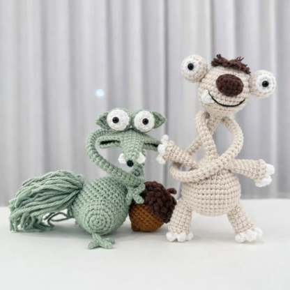 Funny Sloth & Squirrel Crochet Pattern