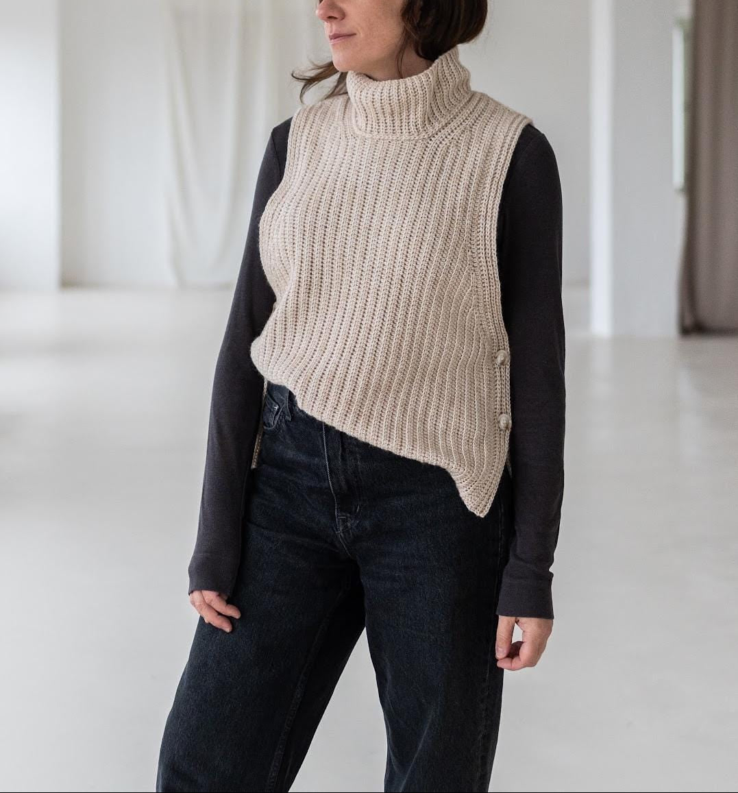 Flow Slipover Vest Crochet Pattern