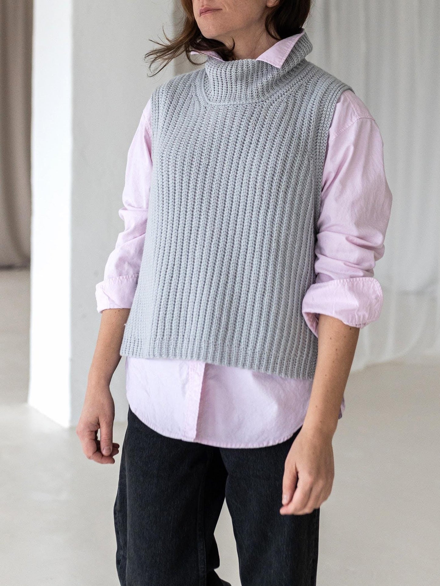 Flow Slipover Vest Crochet Pattern