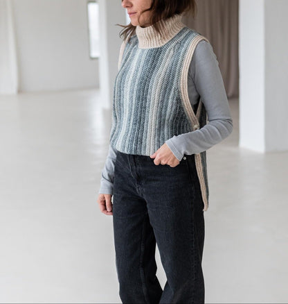 Flow Slipover Vest Crochet Pattern