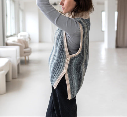 Flow Slipover Vest Crochet Pattern