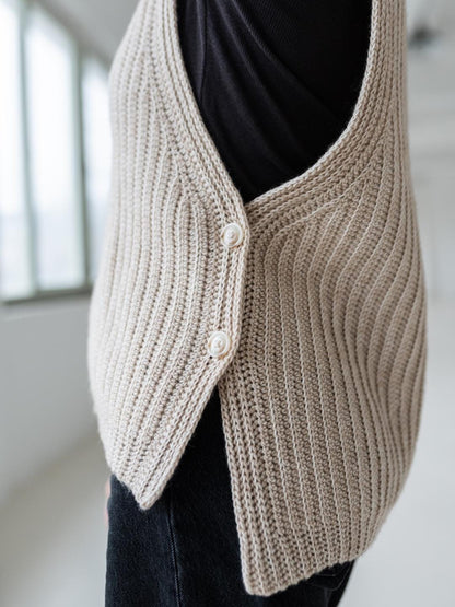 Flow Slipover Vest Crochet Pattern