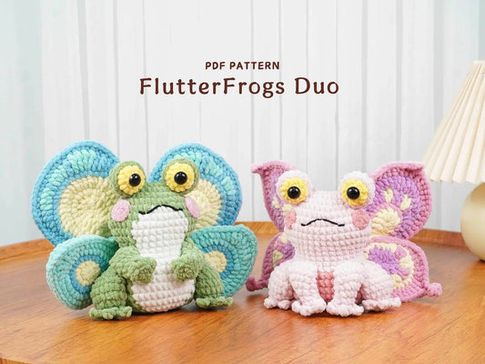 Flutter Frogs Duo Crochet Patterns