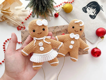 Gingerbread Ornaments Crochet Pattern