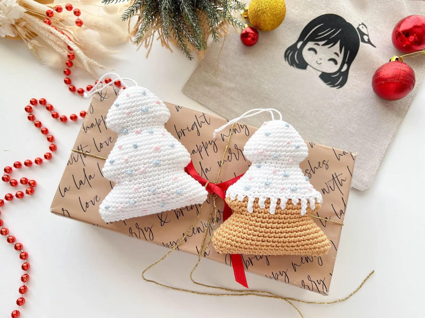 Gingerbread Ornaments Crochet Pattern