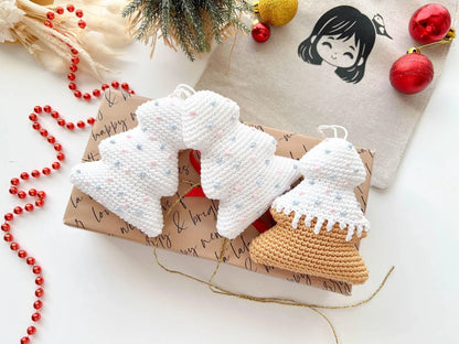 Gingerbread Ornaments Crochet Pattern