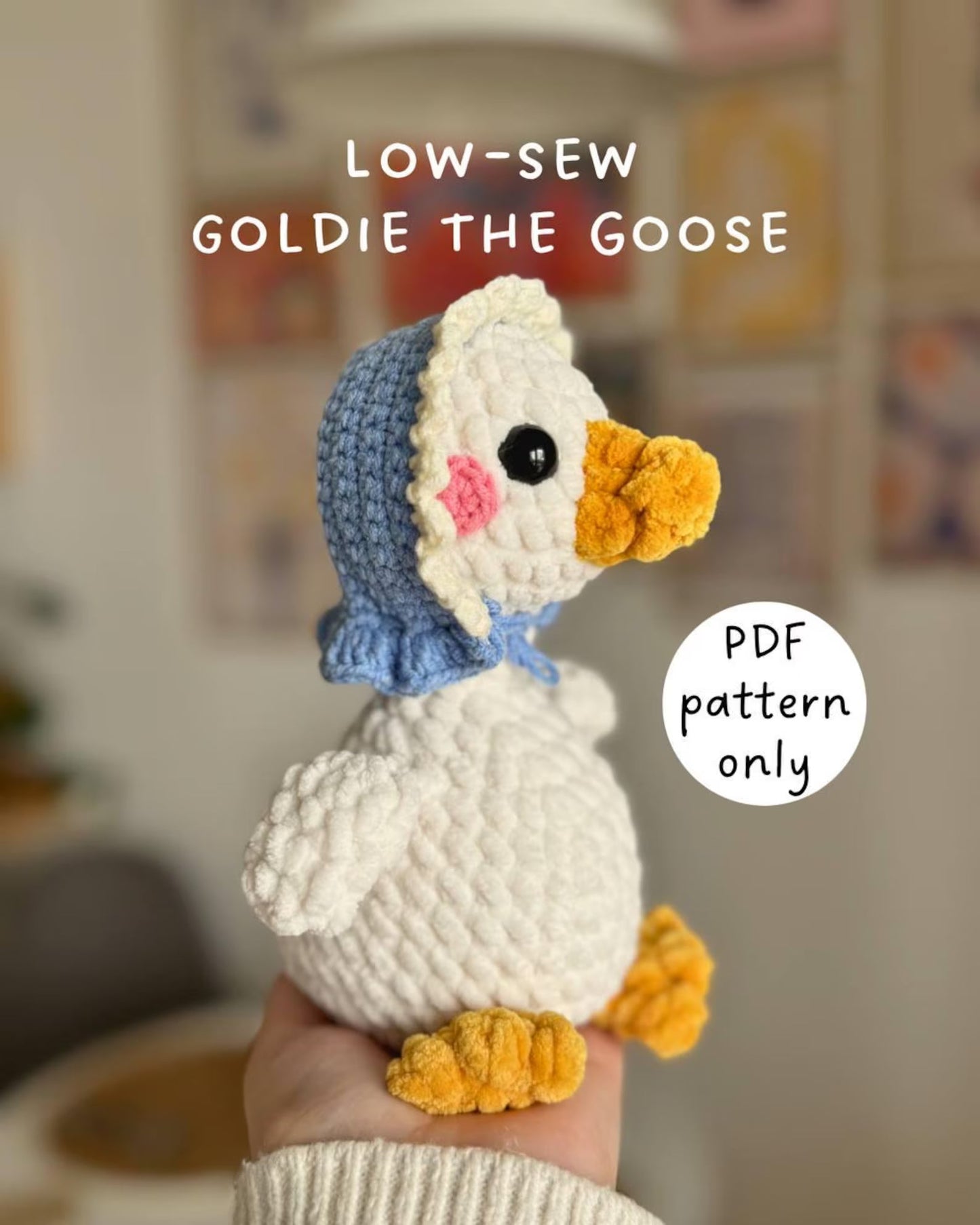 Goldie The Low-Sew Goose Crochet Pattern