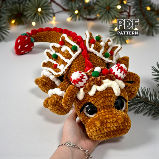 Gingerbread Dragon Crochet Pattern